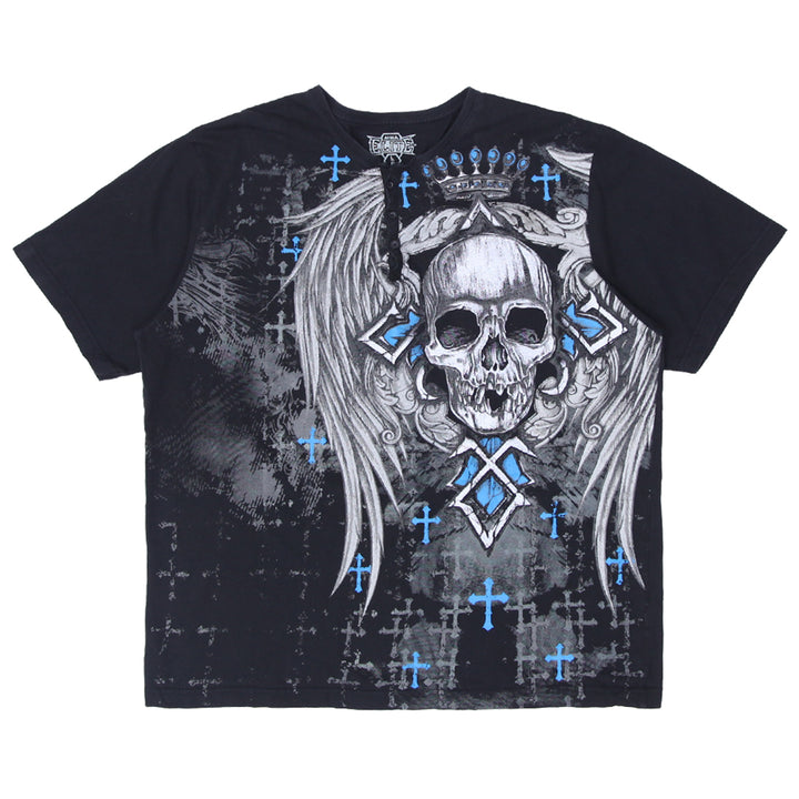 Mens Y2K MMA Elite Skull T-Shirt Black