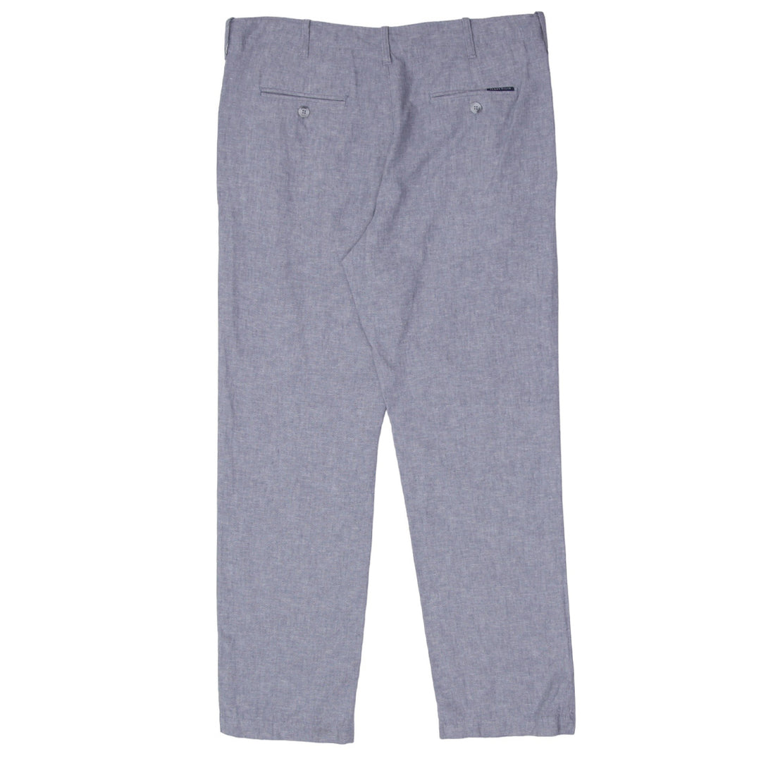 Mens Perry Ellis Gray Linen Pants