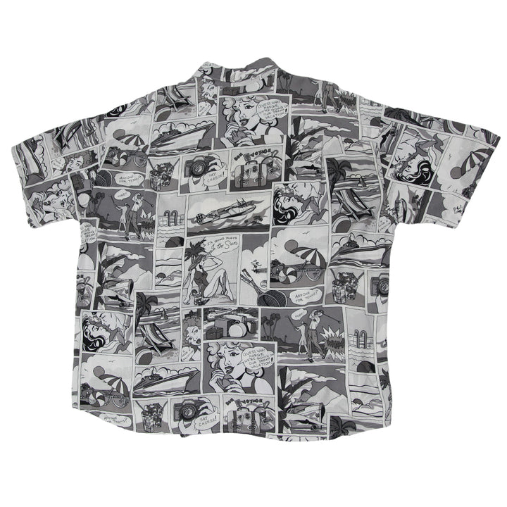 Mens Comic Print Short Sleeve Shirt