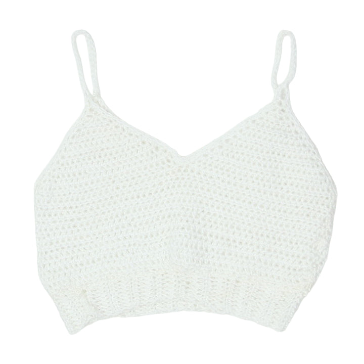 Y2K Crochet Strappy Crop Top