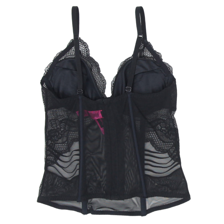 Ladies La Senza Black Mesh Corset