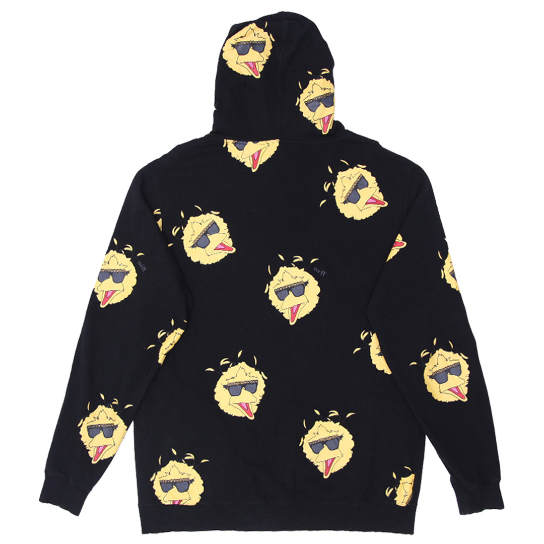 Mens Neff Sesame St. Pullover Hoodie Black