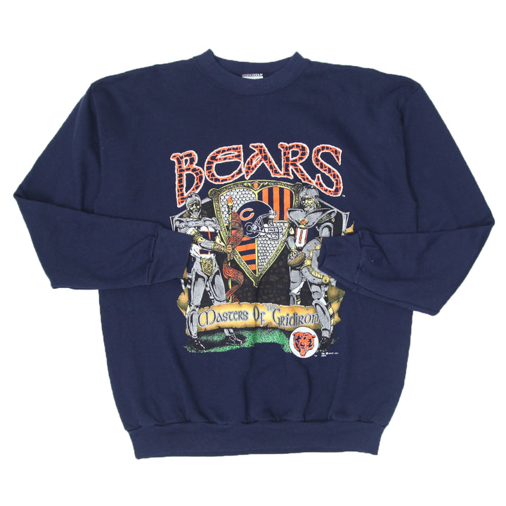 1991 Vintage NFL Chicago Bears The Masters Of Gridiron Sweatshirt Made In USA