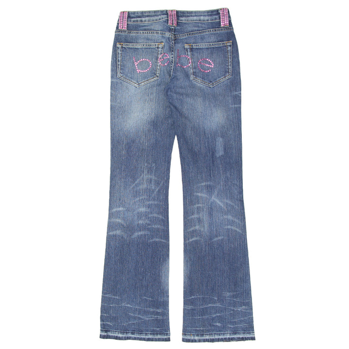 Y2K Bebe Rhinestone Flare Jeans