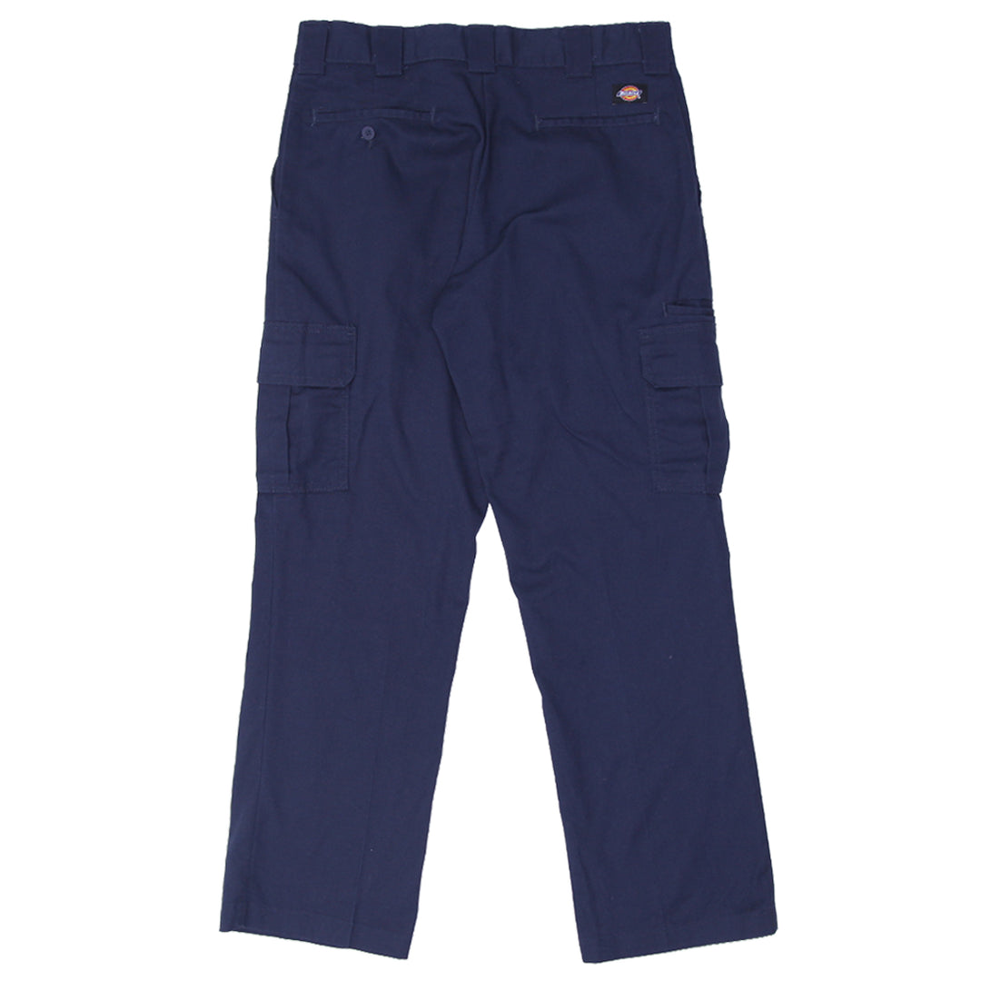 Mens Dickies Regular Straight Navy Cargo Work Pants