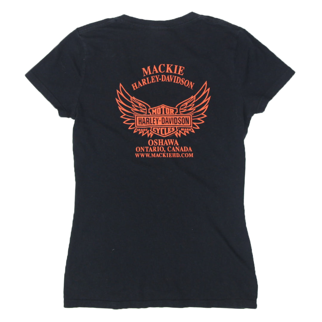 Y2K Harley Davidson V-Neck T-Shirt