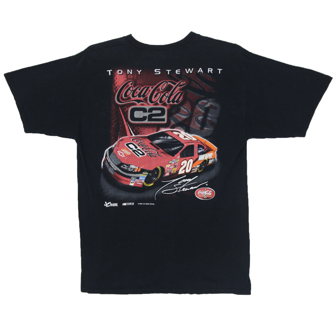 2004 Vintage Tony Stewart Coca Cola C2 Nascar Racing T-Shirt Black Chase M