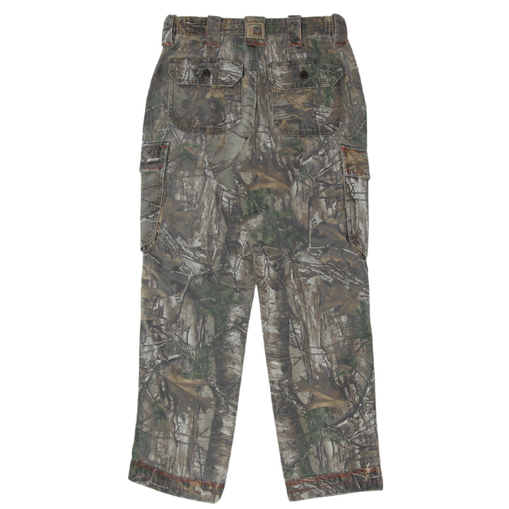 Mens Red Head Silent Hide Realtree Forest Camo Cargo Pants