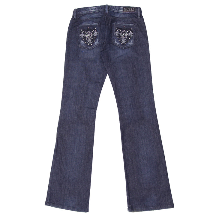 Y2K Guess Low Rise Embroidered Flare Jeans