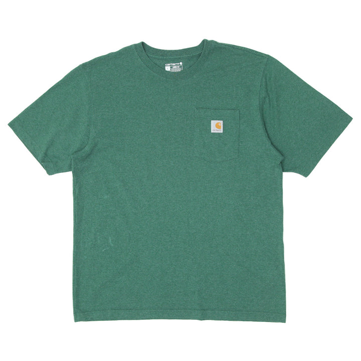 Mens Carhartt Loose Fit Pocket T-Shirt Green