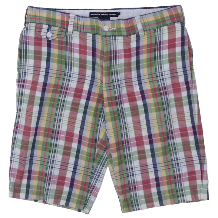 Ladies Ralph Lauren Sports Plaid Shorts