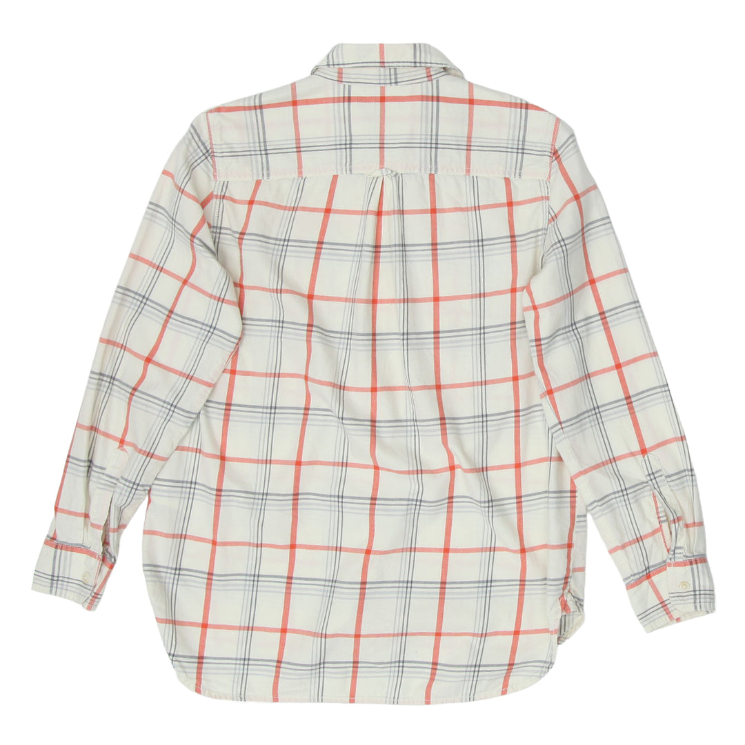 Ladies Banana Republic Plaid Long Sleeve Shirt