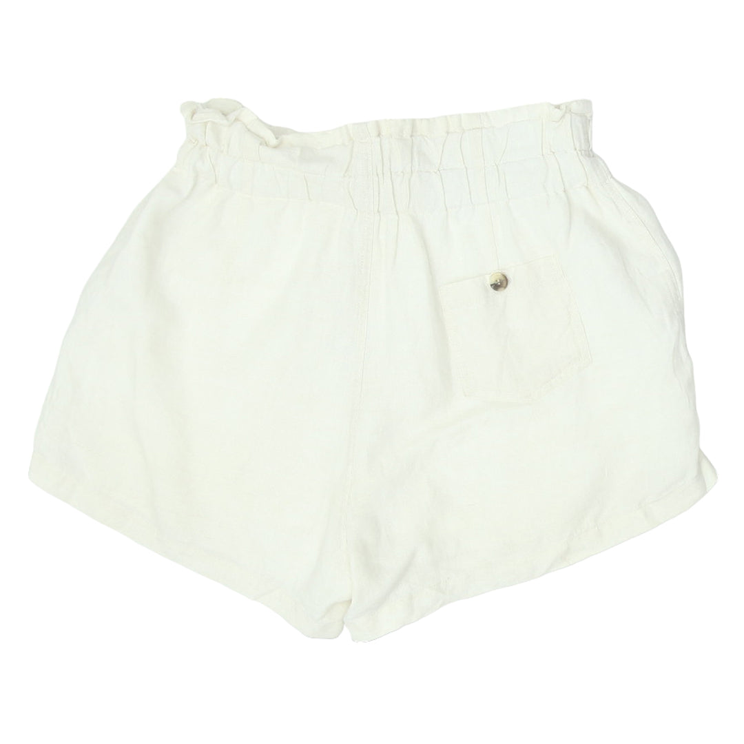 Ladies Ghanda Paperbag Waist Linen Shorts