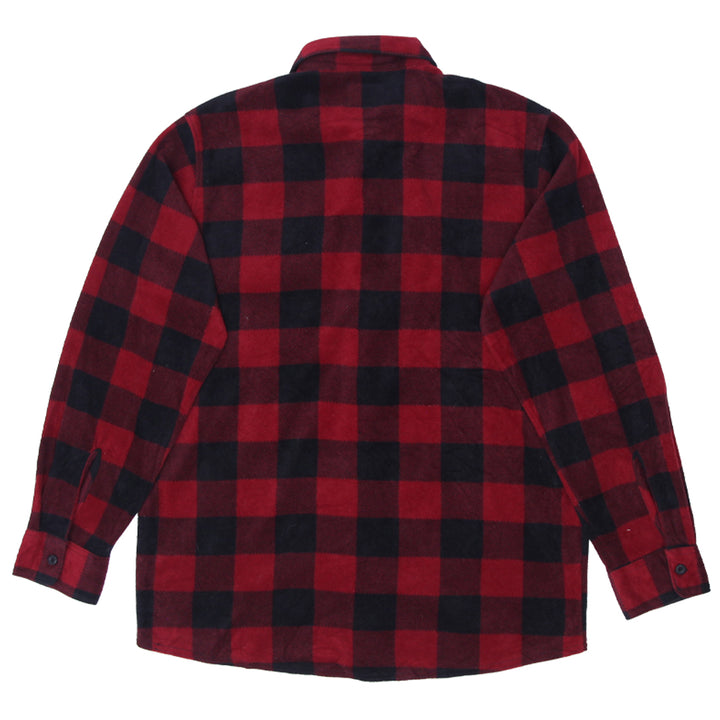 Mens Wrangler Authentics Red And Black Flannel Shirt