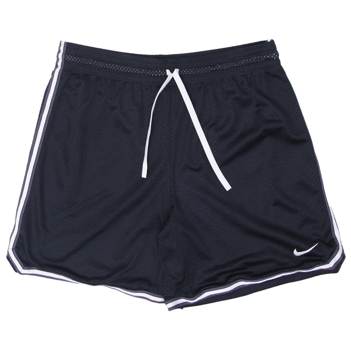 Mens Nike Swoosh Embroidered Black Mesh Shorts