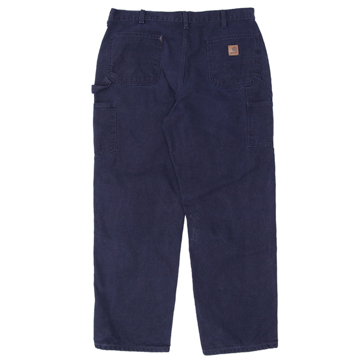 Mens Carhartt B11 MDT Dungaree Fit Carpenter Work Pants Navy