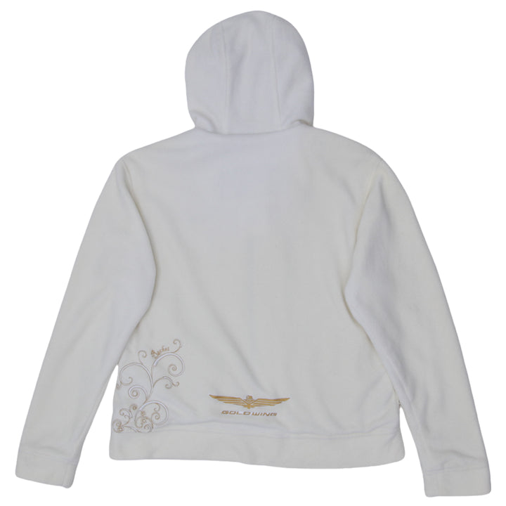 Ladies Joe Rocket Gold Wing Embroidered Full Zip Fleece Hoodie