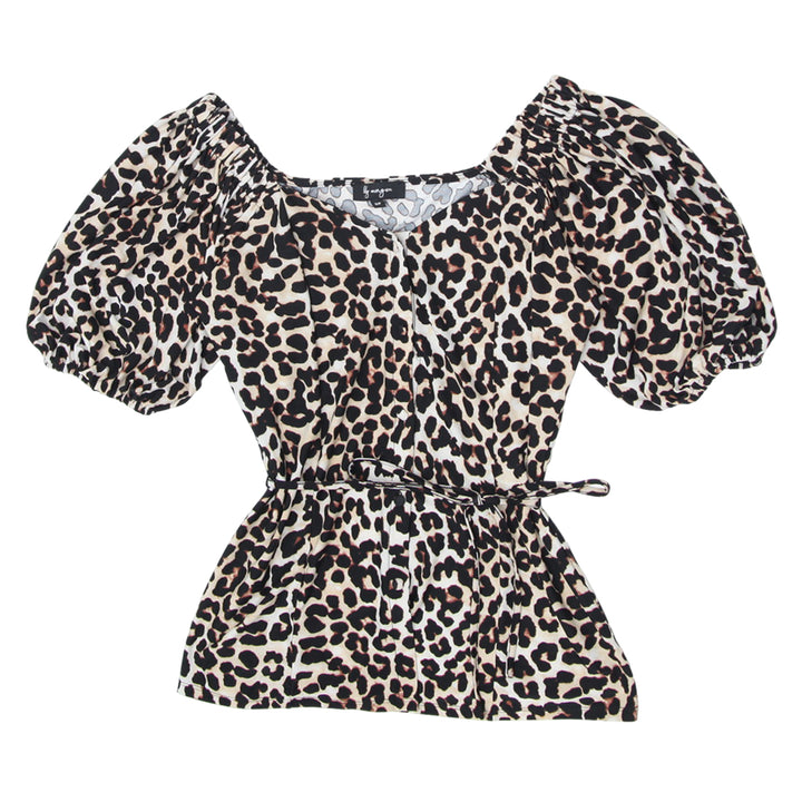 Ladies Lily Morgan Animal Print Top