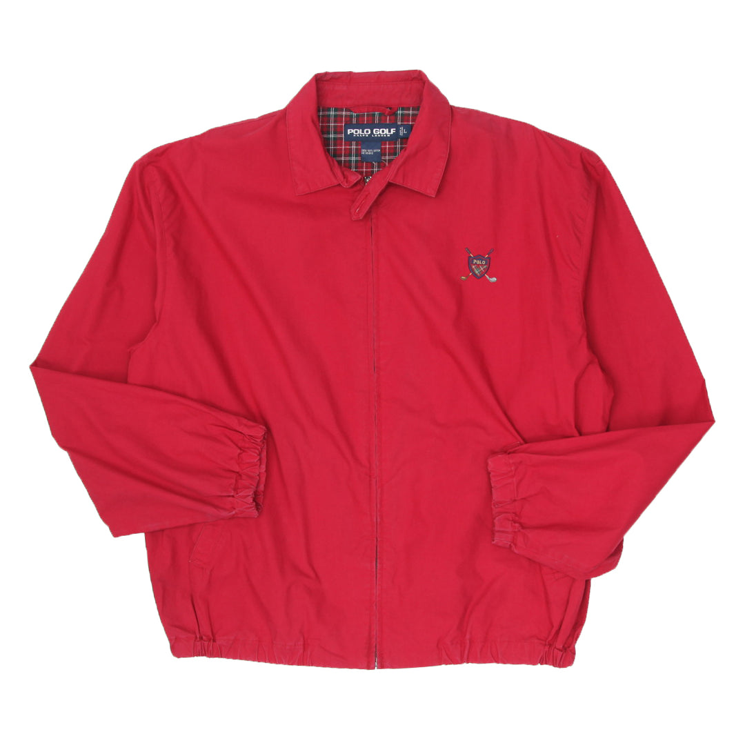 Vintage Polo Golf Red Harrington Jacket
