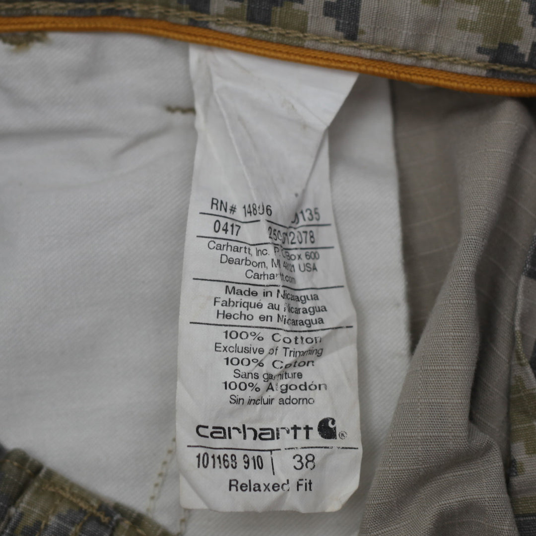 Mens Carhartt Force Relaxed Fit Camouflage Cargo Shorts