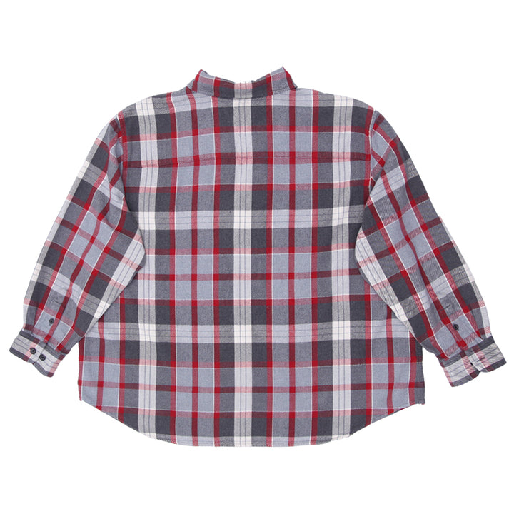 Ladies Lauren by Ralph Lauren 1/2 Zip Plaid Flannel Shirt