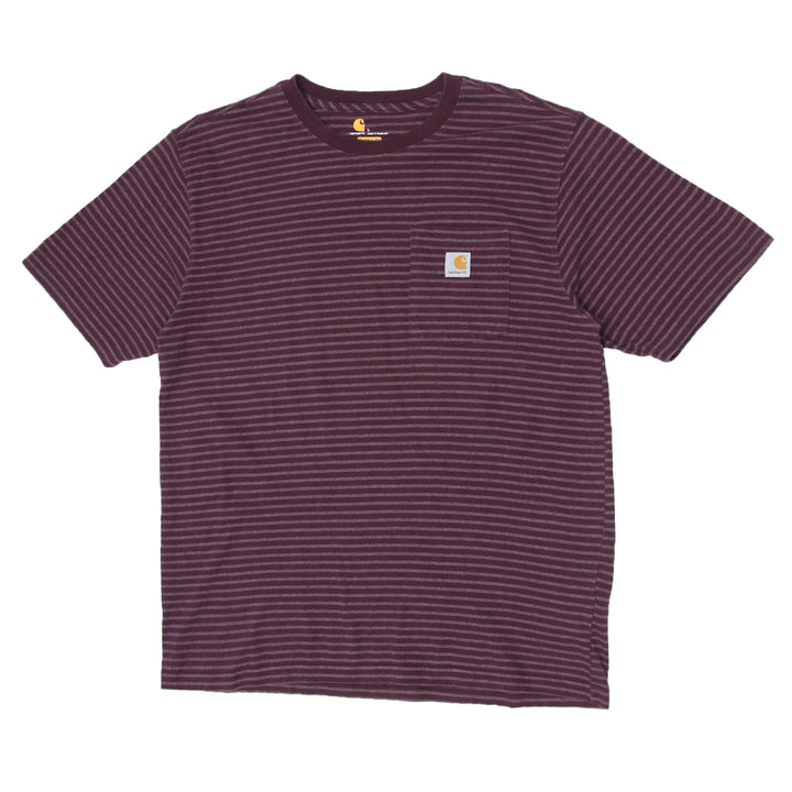 Mens Original Fit Carhartt Striped Pocket T-Shirt