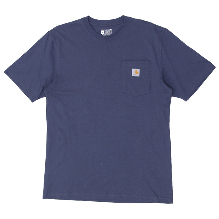 Mens Carhartt Loose Fit Pocket T-Shirt Bluestone