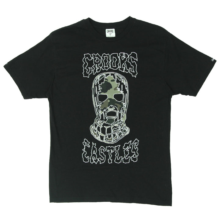 Mens Crooks And Castle Black Graphic T-Shirt