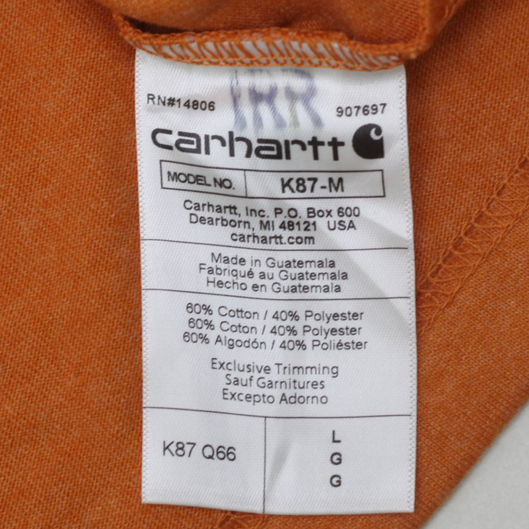 Mens Carhartt Loose Fit Pocket T-Shirt Orange