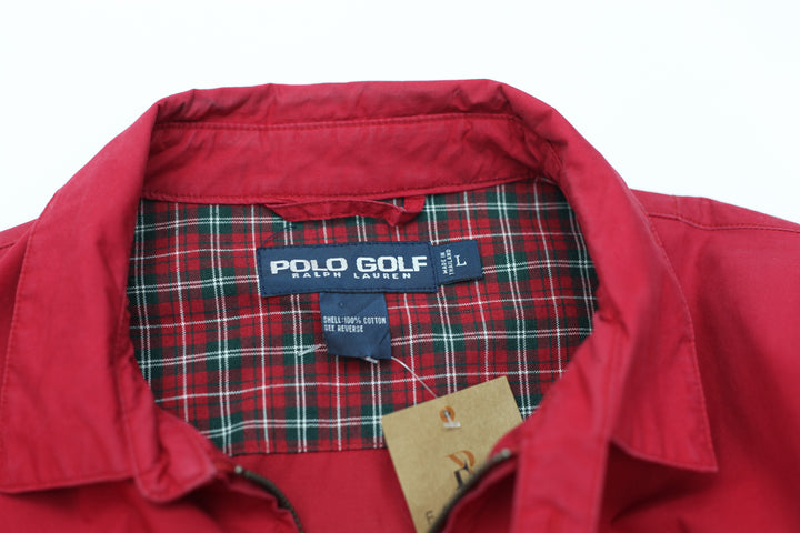 Vintage Polo Golf Red Harrington Jacket