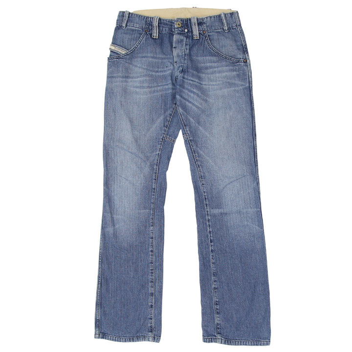 Mens Y2K Diesel Industry Button Fly Straight Jeans