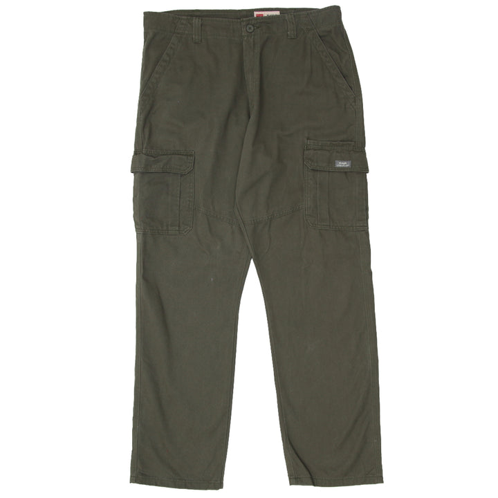 Mens Wrangler Relaxed Fit Cargo Pants Green