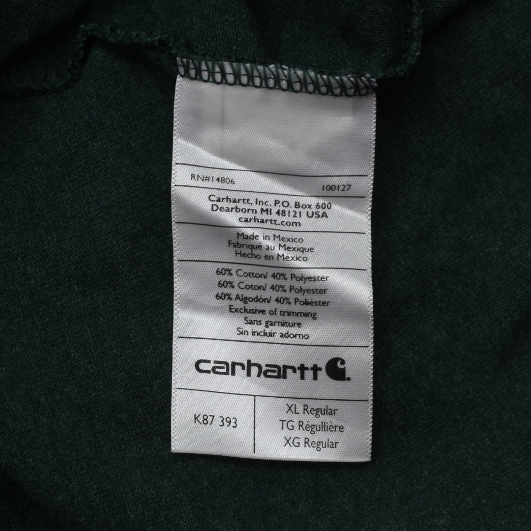 Mens Carhartt Original Fit Pocket T-Shirt Green