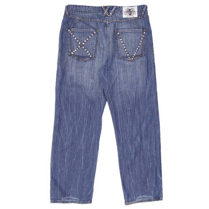 Mens Y2K XV Stud Straight Jeans