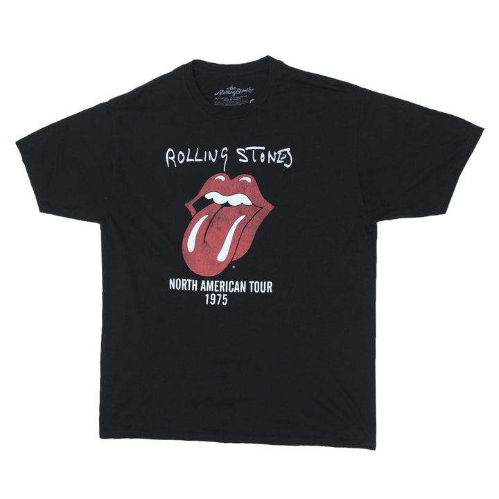 Mens Rolling Stones Black Printed T-Shirt