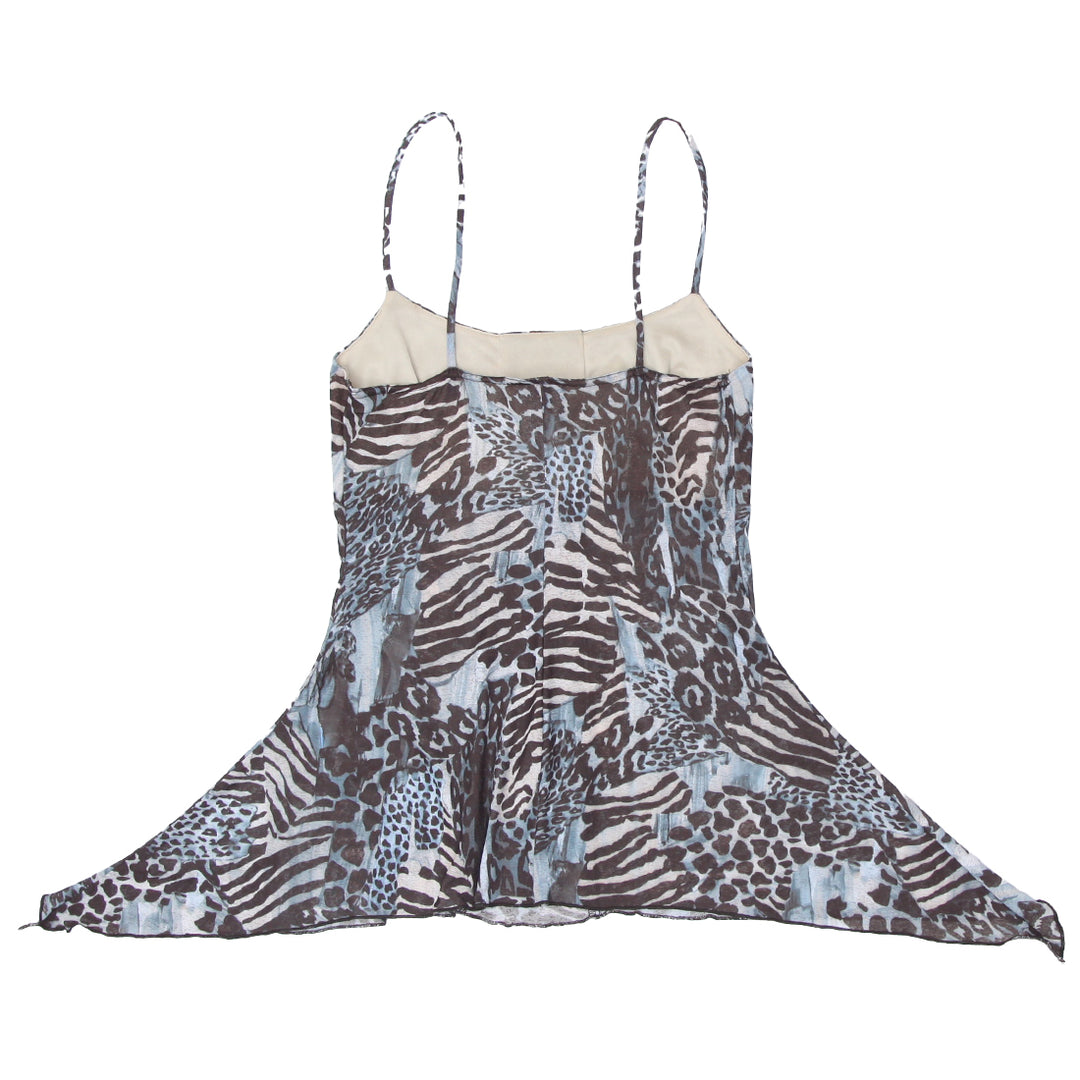 Y2K MKM Designs Animal Print Flowy Tank Top