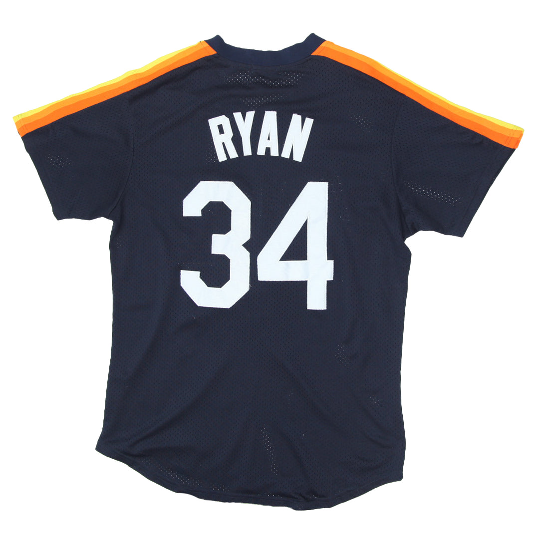 Mens Mitchell & Ness Houston Astros Nolan Ryan 35 Baseball Jersey
