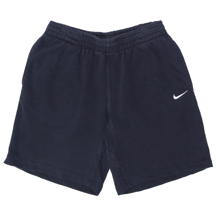 Mens Nike Customized Swoosh Embroidered Fleece Shorts Black