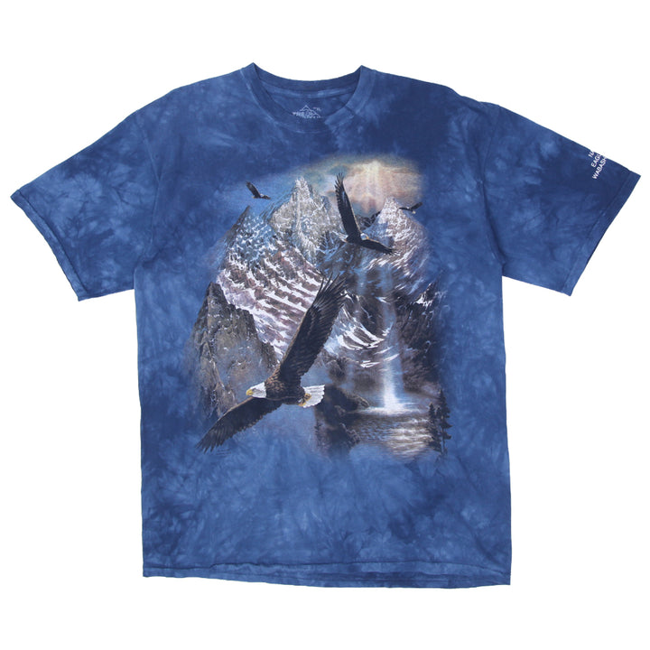 Mens The Mountain Flying Eagle Tie Dye T-Shirt