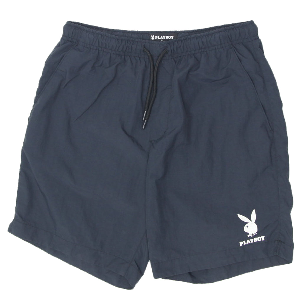 Mens Playboy By Pacsun Black Swim Shorts Fashion Rerun Vintage