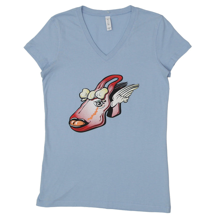 Ladies Bella + Canvas V-Neck T-Shirt