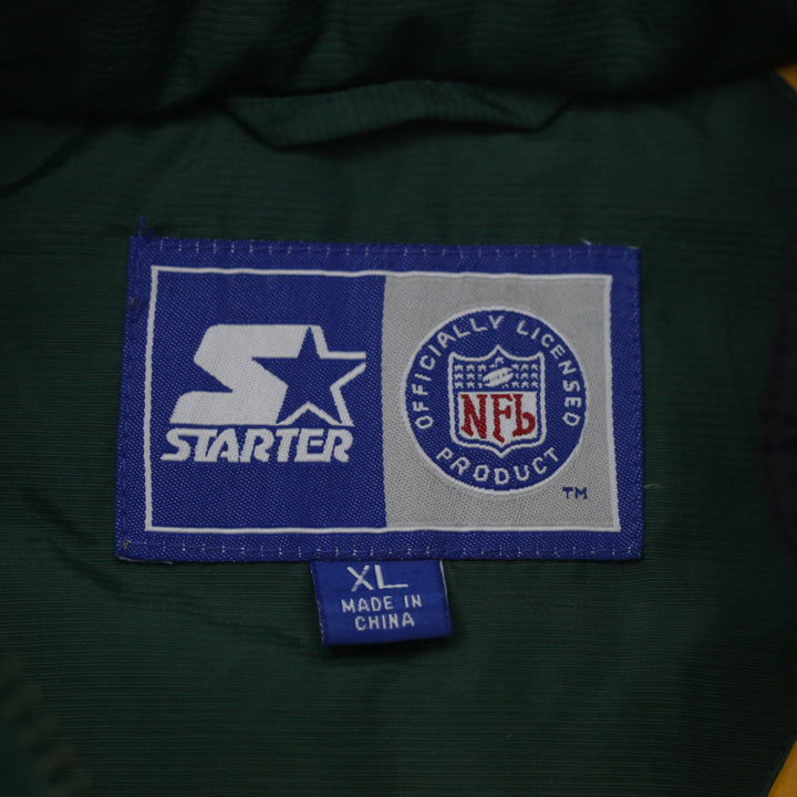 Vintage Starter Green Bay Packers 1/2 Zip Insulated Jacket