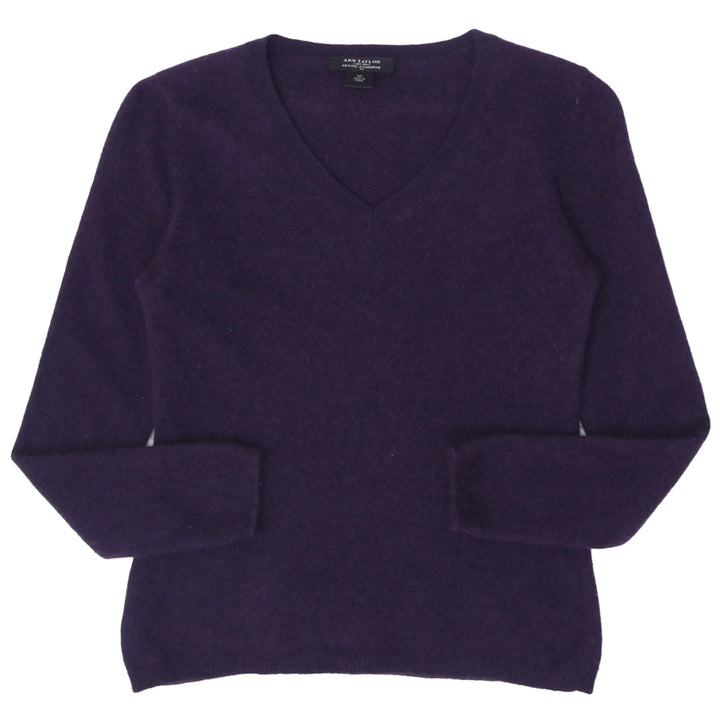 Ladies Ann Taylor 100 % Cashmere V-Neck Sweater