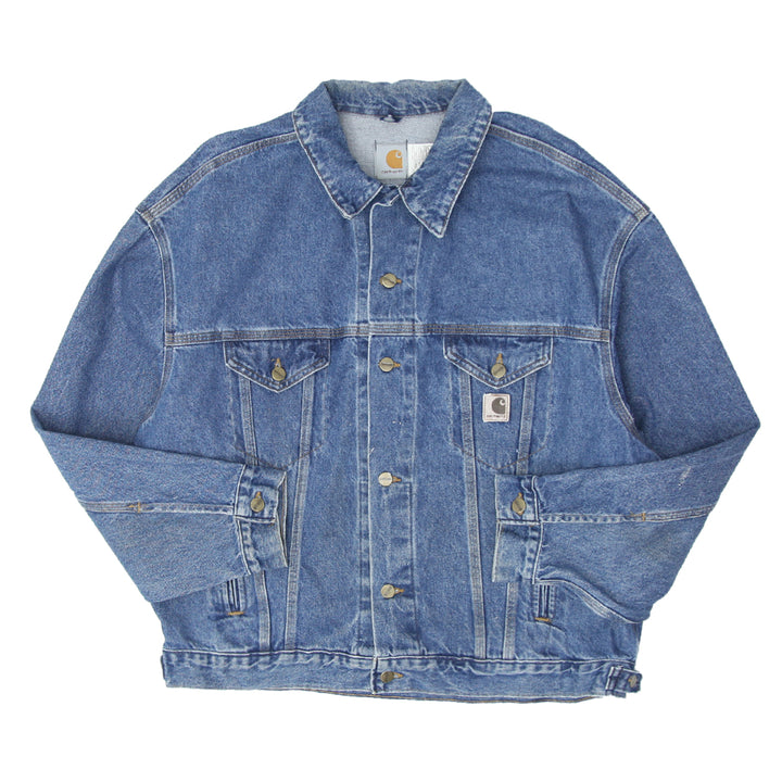 Vintage Carhartt J12DST Button Denim Jacket