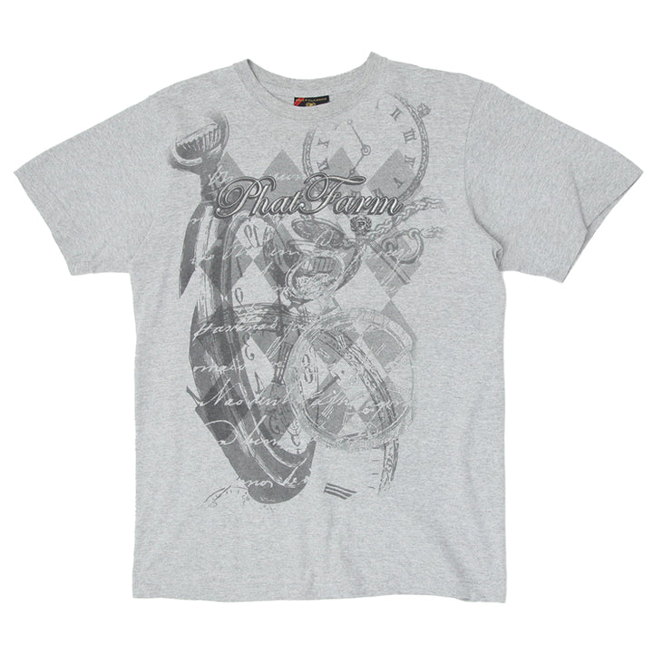 Mens Y2K Phat Classics Gray T-Shirt