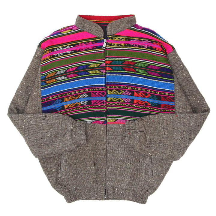 Vintage Tribal Print Full Zip Jacket