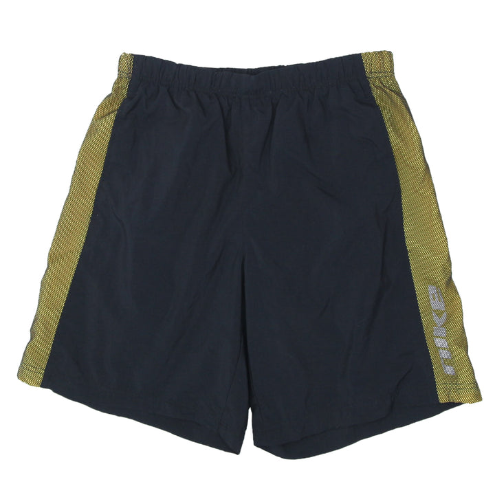 Mens Nike Black Yellow Mesh Sports Shorts