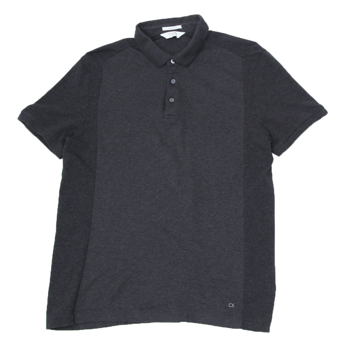 Mens Calvin Klein Body Fit Gray Polo T Shirt Fashion Rerun Vintage