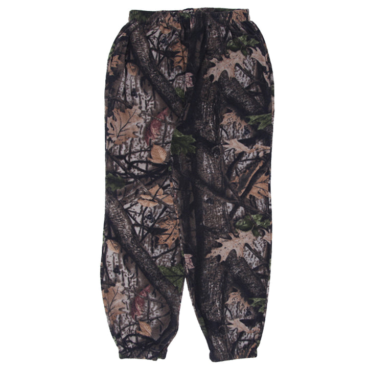 Mens Wood'N Trail Fleece Camo Forest Sweatpants