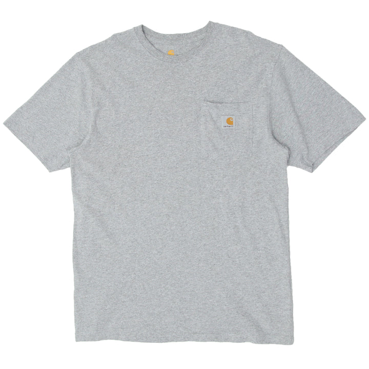 Mens Carhartt Original Fit Gray Pocket T-Shirt